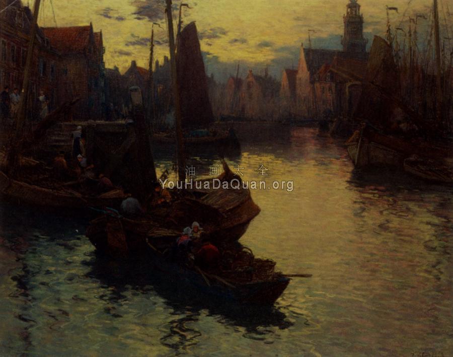 Marie Back From The Fishing Day - 费尔南·玛丽·尤金·勒古·杰拉德